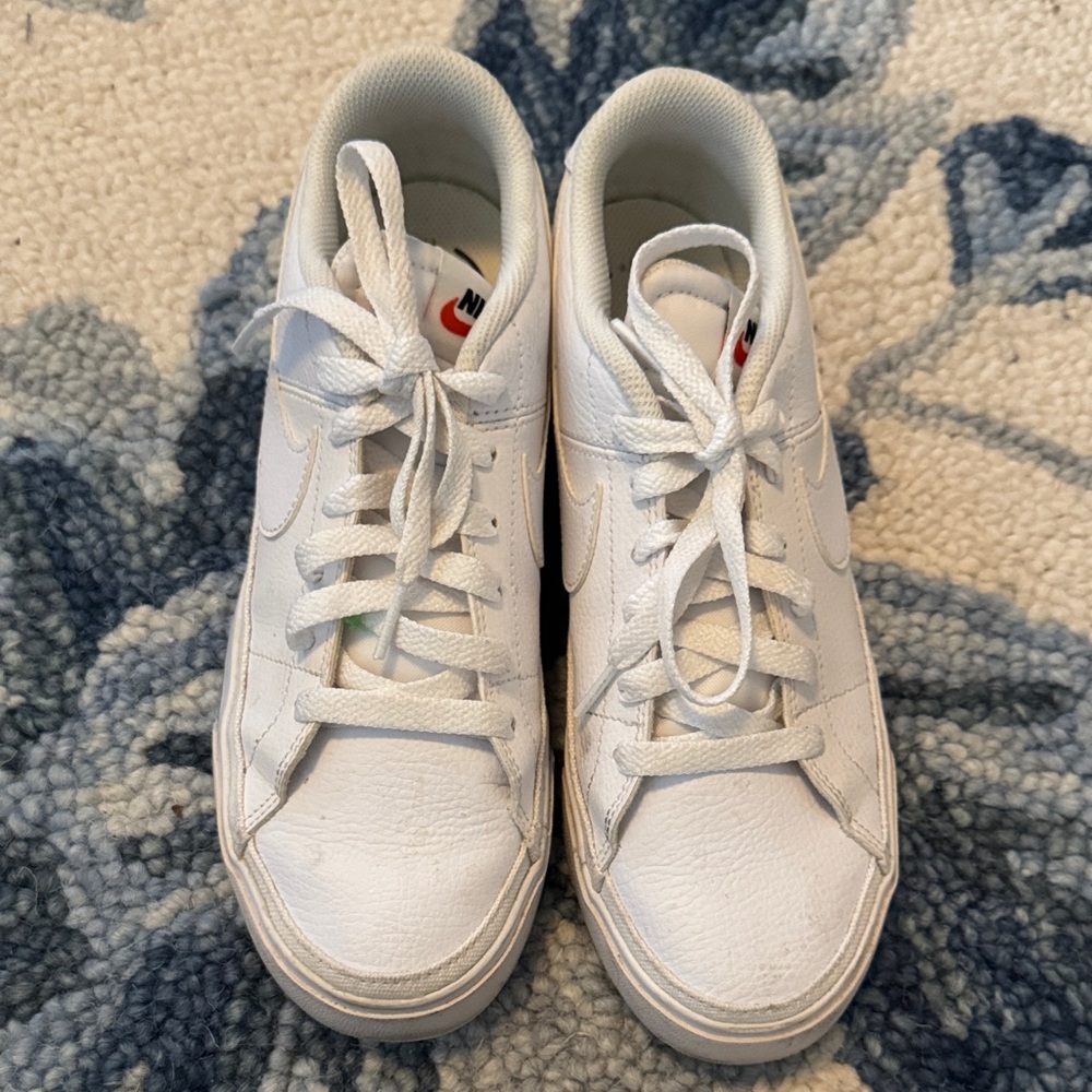 Nike White Lace-Up Sneakers